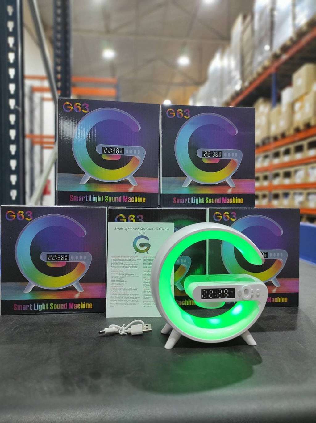 Mini altavoz Bluetooth 3 en 1 con cargador inalámbrico y lámpara LED - additional image 9